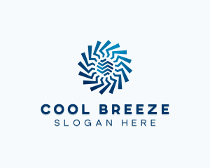 Ventilation HVAC Fan Cooling logo design