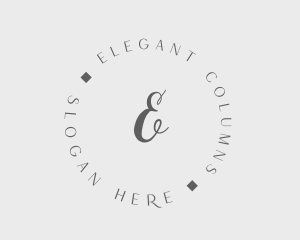 Elegant Cursive Fashion logo design