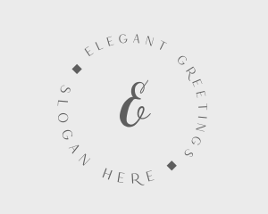 Elegant Cursive Fashion logo design