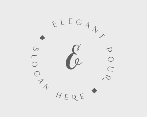 Elegant Cursive Fashion logo design