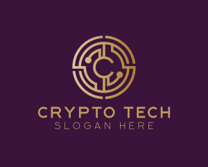 Blockchain - Digital Money Crypto logo design