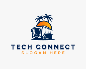 Liner - Tropical Travel Bus logo design
