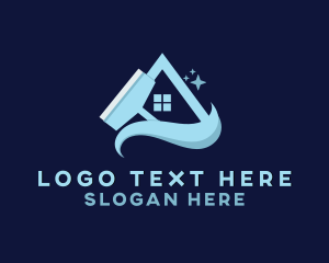 House - House Window Cleaner logo design