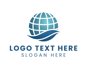 Wave - Global Startup Business logo design