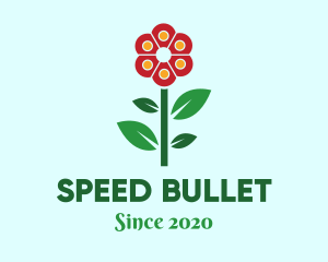 Bullet - Flower Leaves Plant logo design