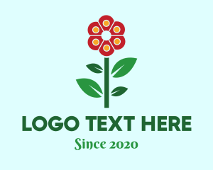 Hive - Flower Leaves Plant logo design