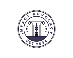 Advocacy - Attorney Lawyer Notary logo design