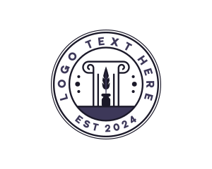 Judge - Attorney Lawyer Notary logo design