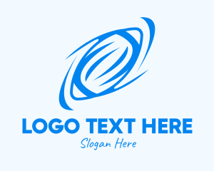 Sports Team - Blue Rugby Ball logo design