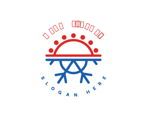Thermal - Hot Cold Hvac logo design