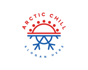 Cold - Hot Cold Hvac logo design