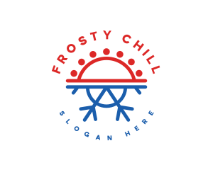 Cold - Hot Cold Hvac logo design