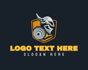 Bodybuilding - Viking Shield Fitness logo design