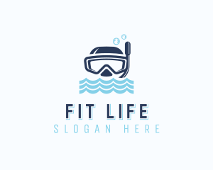 Snorkeling Mask Fitness  logo design