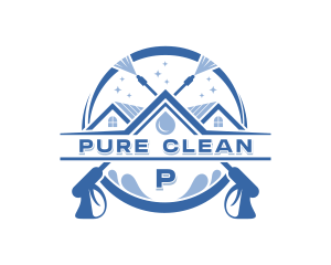 Home Power Cleaning Sanitation logo design