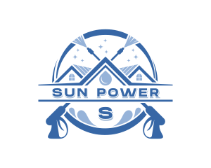 Home Power Cleaning Sanitation logo design