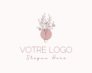 Plant - Potted Olive Plant logo design