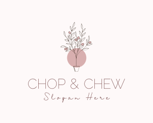 Plantation - Potted Olive Plant logo design