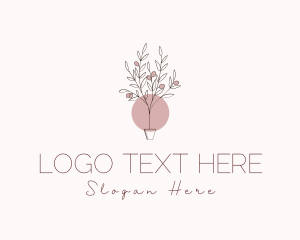 Potted Olive Plant Logo