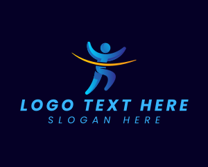 Career - Person Leader Success logo design