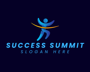 Person Leader Success logo design