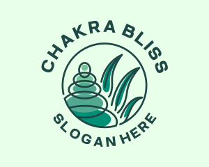 Chakra - Rock Balancing Meditation logo design