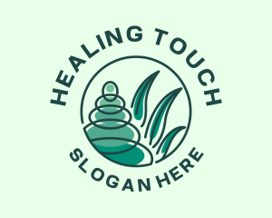 Rock Balancing Meditation logo design