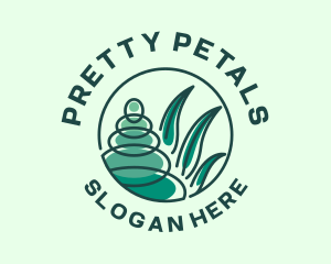 Rock Balancing Meditation logo design