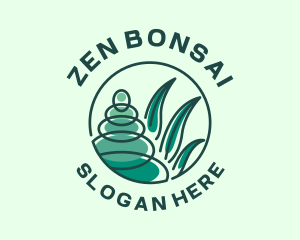 Rock Balancing Meditation logo design