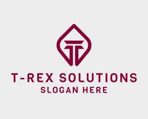 Pillar Firm Letter T logo design