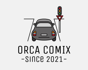 Car Repair Shop - Car Traffic Light logo design