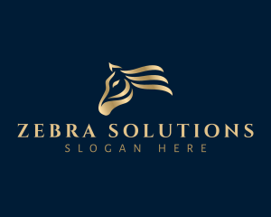 Zebra - Wild Equine Horse logo design