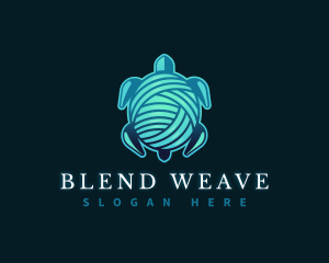 Interweave - Yarn Thread Turtle logo design