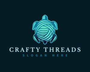 Yarn Thread Turtle logo design