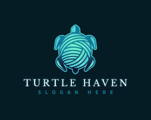 Yarn Thread Turtle logo design