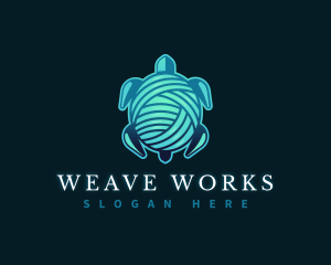 Loom - Yarn Thread Turtle logo design