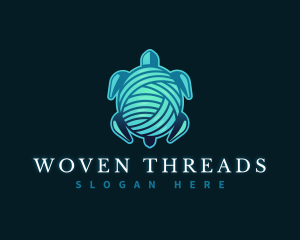 Yarn Thread Turtle logo design