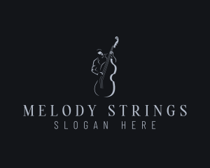 Violin - Orchestra Cello Instrumentalist logo design