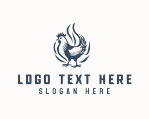 Chicken - Rooster Chicken Fowl logo design