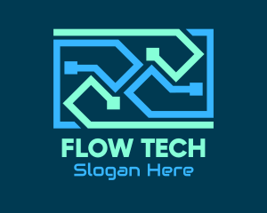 Blue Tech Cables logo design