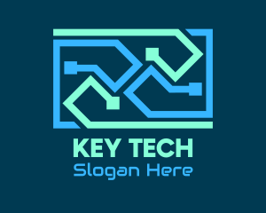 Blue Tech Cables logo design