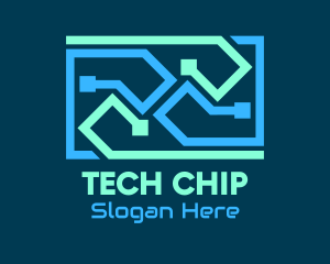 Blue Tech Cables logo design