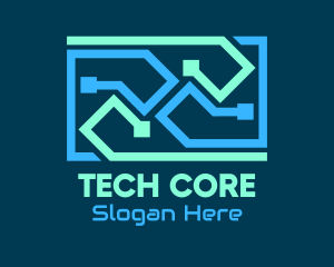 Blue Tech Cables logo design