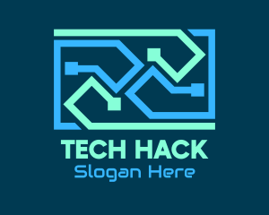 Blue Tech Cables logo design