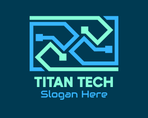 Blue Tech Cables logo design