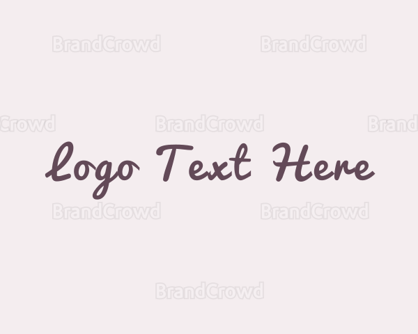 Feminine Cursive Beauty Logo