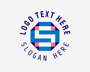 Connection - Digital Startup Letter S logo design