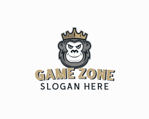 Monkey Ape Crown logo design