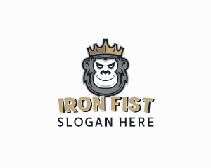 Tough - Monkey Ape Crown logo design