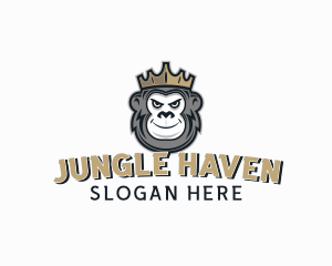 Monkey Ape Crown logo design